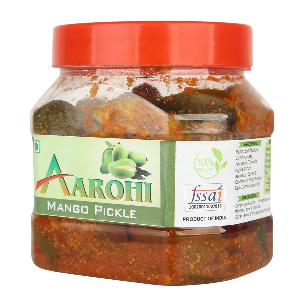 Aarohi Pure Organic Made in India Homemade Mango Pickle (Mango, 400 Gram)