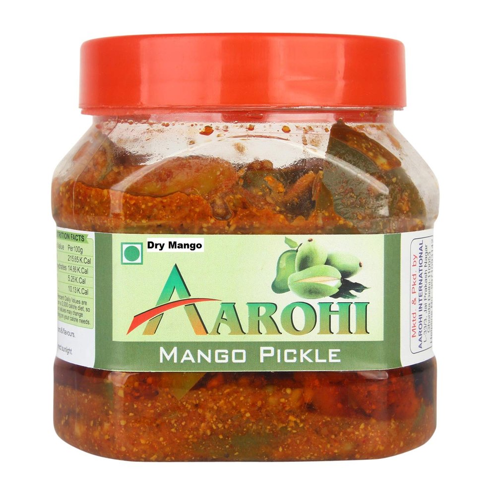 Aarohi Pure Organic Dry Mango Pickle Made by Grandma (400 Gram)