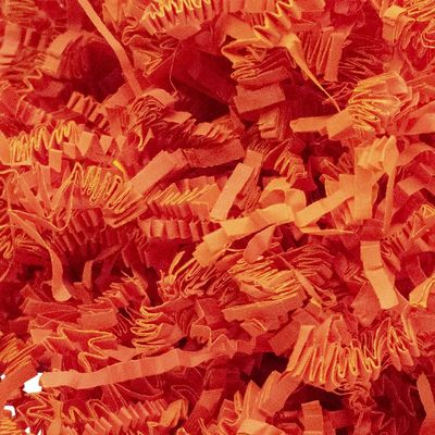 Stephanie Imports Made In USA 3-Ply Crinkle Cut Shredded Paper 2 lbs (Orange)