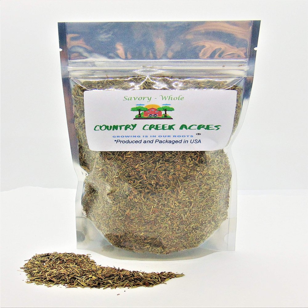 16 oz Whole Savory Spice - A Bold, peppery Flavor That Works Well with Poultry Dishes, Salad dressings, and dips. - Pungent, Bitter, and Very Aromatic. - Country Creek LLC
