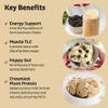 KOS Plant Based Protein Powder, Vanilla USDA Organic - Low Carb Pea Protein Blend, Vegan Superfood Rich in Vitamins & Minerals - Keto, Soy, Dairy Free - Meal Replacement for Women & Men - 10 Servings view 3