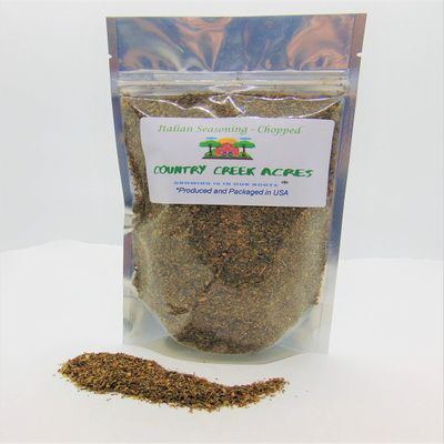 12 oz Chopped Italian Seasoning - An aromatic all-purpose seasoning that can be used for a wide variety of dishes - Non-GMO - Country Creek Acres