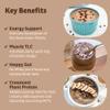 KOS Vegan Protein Powder, Chocolate USDA Organic - Low Carb Pea Protein Blend, Plant Based Superfood with Vitamins & Minerals - Keto, Soy, Gluten Free - Meal Replacement for Women & Men - 10 Servings view 3