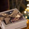 Hammont Clear Window Gift Boxes (3 Pack) Multipurpose Bakery Boxes with Ribbon | Treat Boxes Perfect for Party Favors, Cookies and Cupcakes (Gold, 6 x 6 x 2) view 4