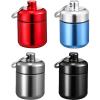 4 Pieces Keychain Pill Holder Waterproof Aluminum Pill Keychain Container Aluminum Case Box for Purse for Travel, Foam Storage Case, Multicolor