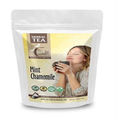 Mint Chamomile Herbal Tea Pyramid 15 Sachets