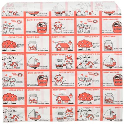 Shimojima R-70 Stop Pail #6527313 Heiko Pattern Small Bags, 200 Sheets