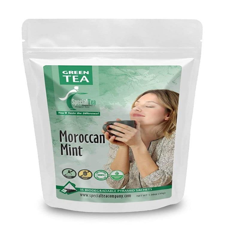 Moroccan Mint Green Tea Pyramid 15 Sachets