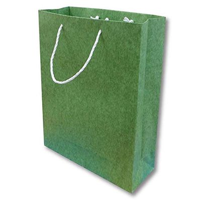 Sakura Shinoko SPBD-MA-10P Paper Bags, W 12.6 x H 15.7 x D 4.5 inches (320 x 400 x 115 mm), Matcha 10 Sheets