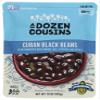 A Dozen Cousins Cuban Black Beans with Onions and Bell Pepper, 10 Ounce - 6 per case. view 1