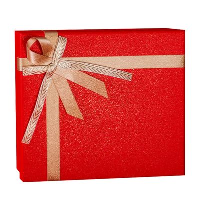 1set Cheerful Year Wrapping Box Red Wedding Container for Candy and Crafts Design for Festive Celebrations