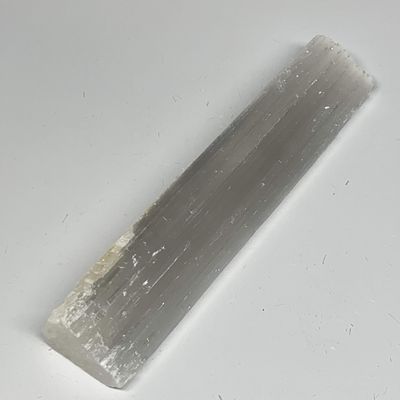 397.4g, 8.9" x 1.9" x 1.1", Natural Rough Solid Selenite Crystal Blade Sticks, Wands, Selenite Logs Gemstones, Crystal, Home Decor, B12274