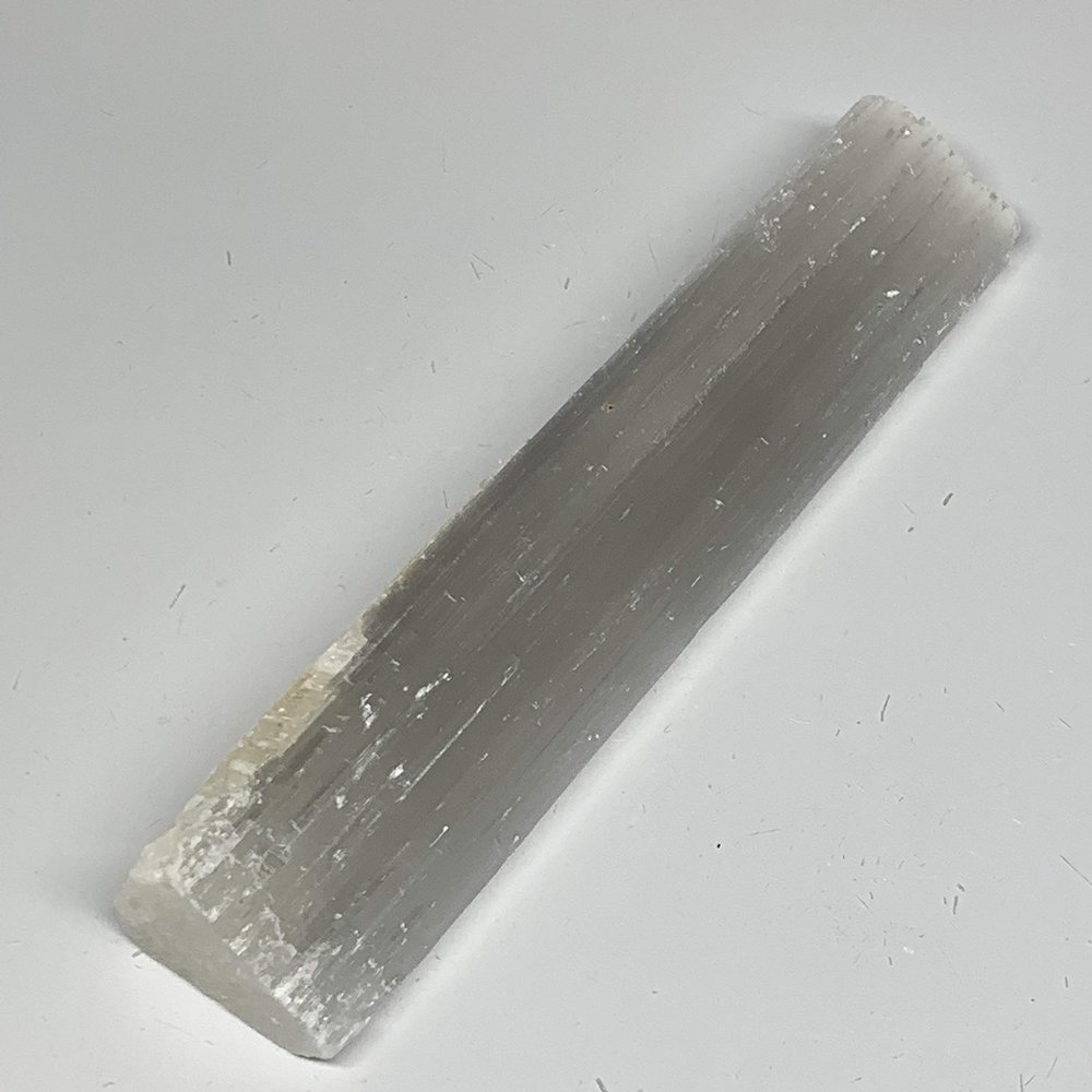 397.4g, 8.9" x 1.9" x 1.1", Natural Rough Solid Selenite Crystal Blade Sticks, Wands, Selenite Logs Gemstones, Crystal, Home Decor, B12274