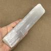 397.4g, 8.9" x 1.9" x 1.1", Natural Rough Solid Selenite Crystal Blade Sticks, Wands, Selenite Logs Gemstones, Crystal, Home Decor, B12274 view 3
