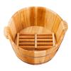 MTFZD Solid Wood Foot Bath Bubble Foot Barrel Pedicure Basin Foot Washing Barrel Thicken Foot Spa Wooden Tub Household Relaxing Massage Bucket Middle-Aged and Elderly (Size : 31x36x19cm) view 1