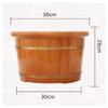 MTFZD Oak Foot Washing Barrel Home Relaxing Foot Bath Tub Foot Spa Massage Bucket Thicken Pedicure Bowl Wash Basin Middle-Aged and Elderly Health Care Gift view 3