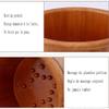 MTFZD Oak Foot Washing Barrel Home Relaxing Foot Bath Tub Foot Spa Massage Bucket Thicken Pedicure Bowl Wash Basin Middle-Aged and Elderly Health Care Gift view 4