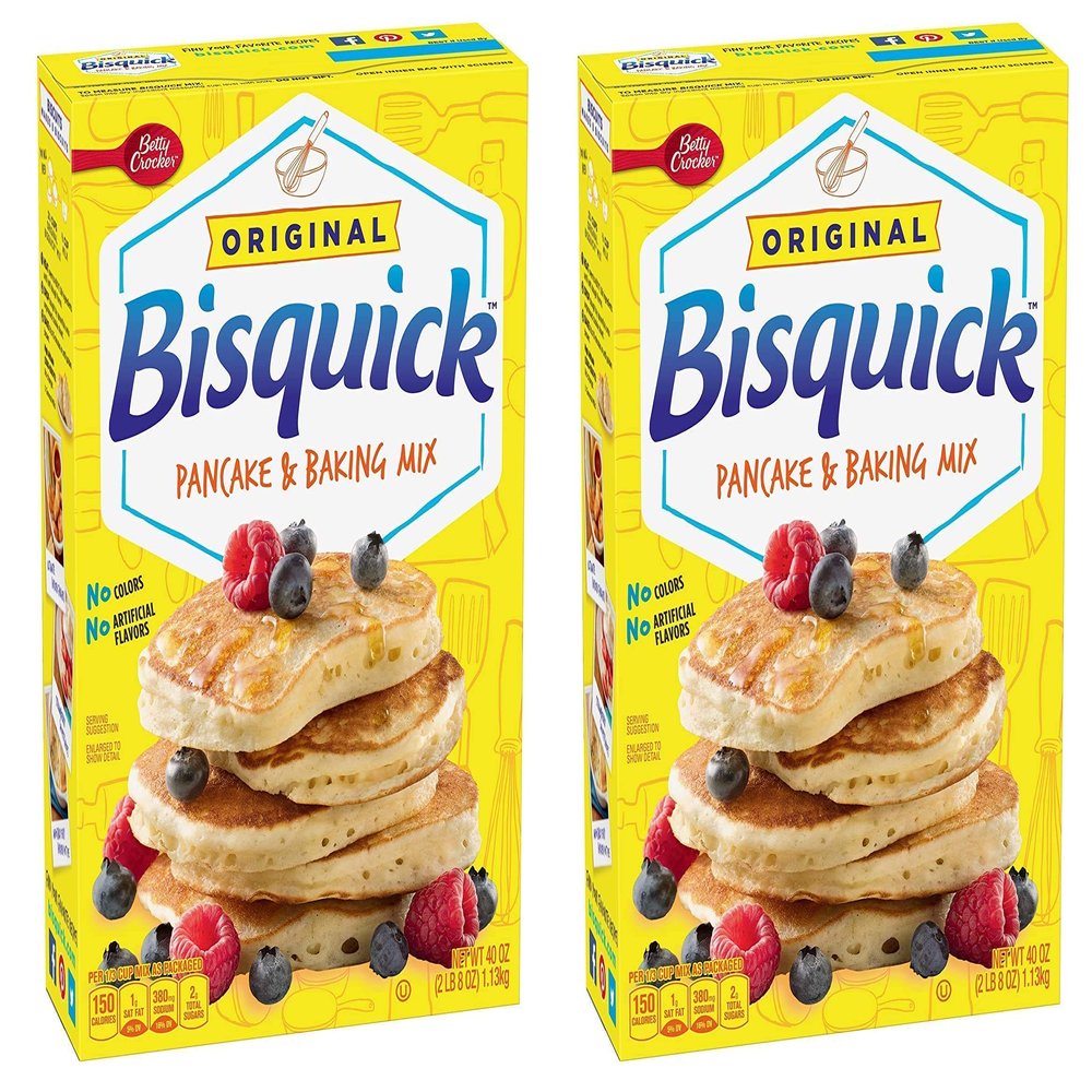 Betty Crocker Bisquick Pancake and Baking Mix, 40 oz, Pack of 2 (St f w)