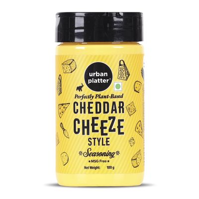 Urban Platter Cheddar Cheese Powder 100g (Perfect for Pop Corn Pasta Fries Seasoning, Dairy-Free, Vegan)