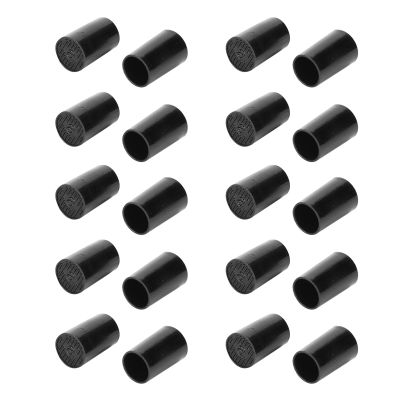 Heel Quick Tips, Black with an Extra Layer Polyurethane Heel Repair Caps, 10 Pairs NonSlip Parties for Graduation Ceremonies Outdoor(Inner Diameter 10mm)