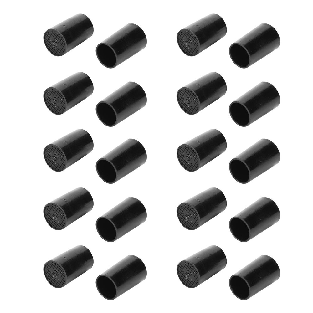 Heel Quick Tips, Black with an Extra Layer Polyurethane Heel Repair Caps, 10 Pairs NonSlip Parties for Graduation Ceremonies Outdoor(Inner Diameter 10mm)