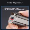 Torch Lighter Triple Jet Flame Refillable Butane Cigar Lighter with Cigar Punch,Adjustable Jet Flame Lighters Windproof Lighter Cigar Ignition for Grill BBQ Camping,Without Gas (Black) view 4