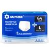 SUNKISS TrustPlus Incontinence Disposable Underwear for Men and Women, Adult Pull Ups with Heavy Absorbency, Leak Protection, Odor Control, Large, 64 Count (4 Packs of 16) view 1