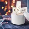 Briful Round Gift Boxes with Lids Set of 4 White Gift Box Assorted Sizes Nesting Gift Boxes for Presents Birthday Bridesmaid Wedding Valentines Christmas Party Favor Boxes view 2