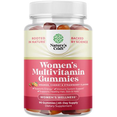 Delicious Daily Multivitamin for Women Gummies - Women's Multivitamin Gummies for Adults Energy and Immunity - Gummy Vitamins for Women's Health and Wellness - Non-GMO Gluten Free and Halal 90 Count