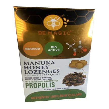 Be Magic Manuka Honey MGO500+ & Propolis Lozenges, 15 counts, 69gr