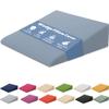 Xtreme Comforts Wedge Pillow Cover - Allergy-Friendly & Easy to Clean Cover - Fits Our (27" x 25" x 7") Wedge Pillow  Cerulean view 1