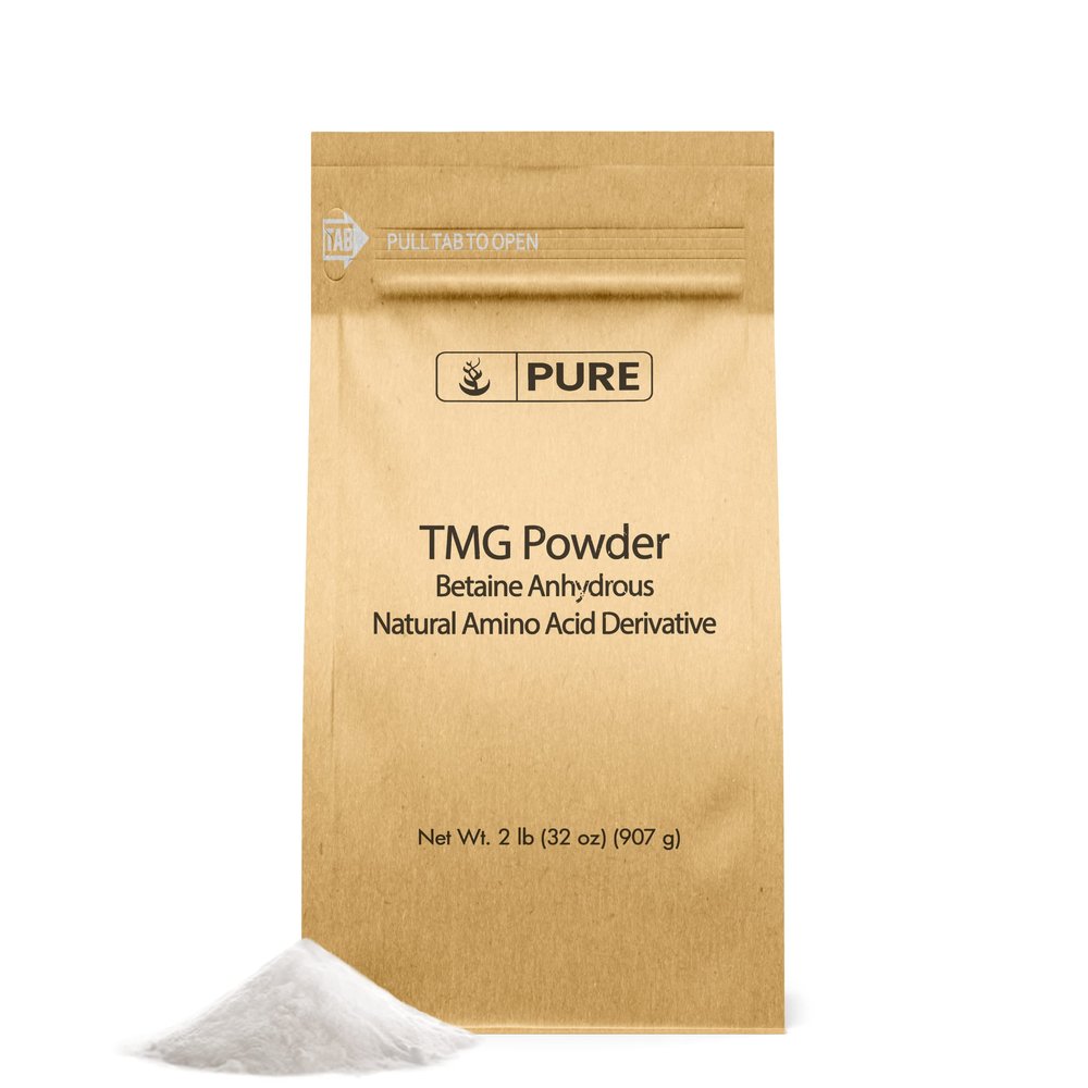 Pure Original Ingredients Trimethylglycine (2lb) TMG Powder, Vegan and Gluten-Free.