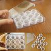 Acxico 2Box 24Pcs Transparent Contact Lenses Soakbox Storage Case Thicken 12 Grids Display Box view 2