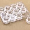 Acxico 2Box 24Pcs Transparent Contact Lenses Soakbox Storage Case Thicken 12 Grids Display Box view 3