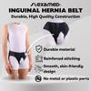 FlexaMed Left Side Inguinal Hernia Groin Belt Black (M 32-36) view 4