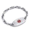 BAIYI HOPE Filigree Medical Alert ID Bracelet for Women Free Engraving Stainless Steel Medical Health Identification Bracelets for Seniors view 1