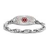 BAIYI HOPE Filigree Medical Alert ID Bracelet for Women Free Engraving Stainless Steel Medical Health Identification Bracelets for Seniors view 3