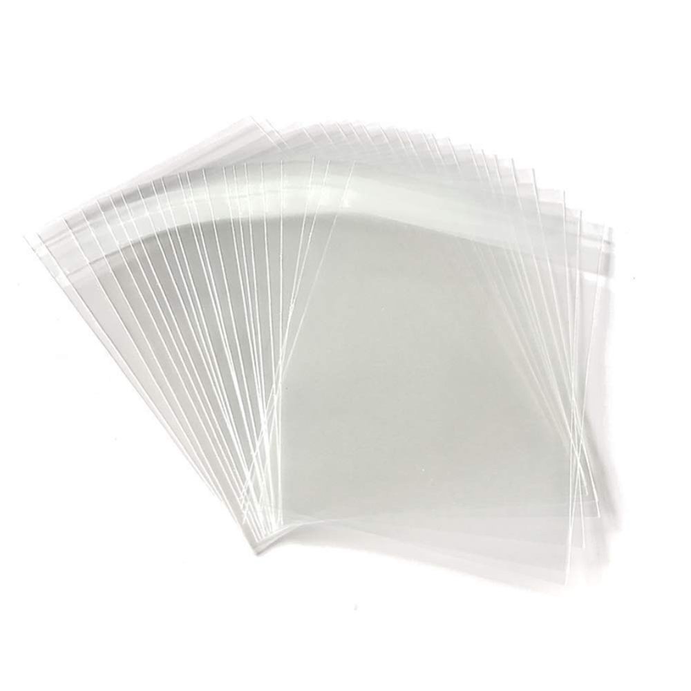 200ct Clear Plastic Bags Clear Resealable Cellophane Bags 4"x6"-1.4 mils Thick Self Sealing OPP Cello Cookies Bag for Brownies, Candle, Jewelry, Soap, Prints, Photos, Cards, Decorative Wrappers