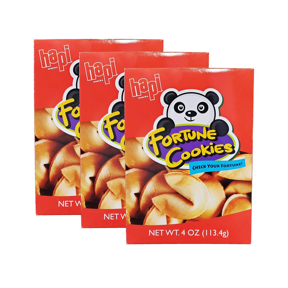 Hap Fortune Cookies (3 Pack, Total of 12oz)