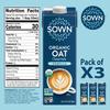SOWN Organic Oat Creamer Vanilla - Barista Oat Milk Non Dairy Coffee Creamer - Plant Based, Dairy-Free, Vegan, Gluten-Free, Non-GMO, Shelf Stable - 32oz (Pack of 3) view 2