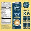 SOWN Organic Oat Creamer Sweet & Creamy - Barista Oat Milk Non Dairy Coffee Creamer - Plant Based, Dairy-Free, Vegan, Gluten-Free, Non-GMO, Shelf Stable - 32oz (Pack of 6) view 2