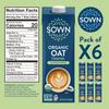 SOWN Organic Oat Creamer Unsweetened - Barista Oat Milk Non Dairy Coffee Creamer - Plant Based, Dairy-Free, Vegan, 0g Added Sugar, Gluten-Free, Non-GMO, Shelf Stable - 32oz (Pack of 6) view 2