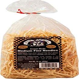 Amish Wedding Medium Fine Noodles 16 Ounces (Pack of 2)