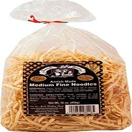 Amish Wedding Medium Fine Noodles 16 Ounces (Pack of 2)