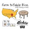 4Sisters Long Grain Organic Brown Rice, USA Grown - Sustainably Farmed - Farm to Table - Women Owned - 6 - 2lb Bags view 4
