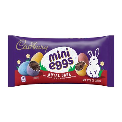 CADBURY MINI EGGS Dark Chocolate, Easter Candy Bag, 9 oz
