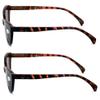 2 Pairs BIFOCAL Women Cateye Black Tortoise Reading Sunglasses - Outdoor Cat Eye Readers (2 Tortoise, 1.50) view 3