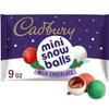 CADBURY Mini Snowballs Milk Chocolate, Christmas Candy Bag, 9 oz view 1