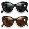 2 Pairs BIFOCAL Women Cateye Black Tortoise Reading Sunglasses - Outdoor Cat Eye Readers (1 Black 1 Tortoise, 2.50) view 2