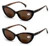 2 Pairs BIFOCAL Women Cateye Black Tortoise Reading Sunglasses - Outdoor Cat Eye Readers (2 Tortoise, 2.50) view 1